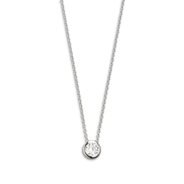 xenox-zarge-halskette-925-sterlingsilber-rhodiniert-mit-zirkonia image 1