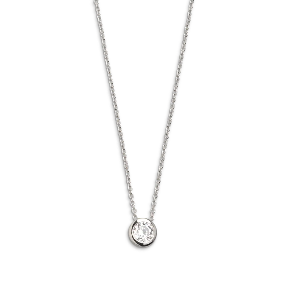 xenox-zarge-halskette-925-sterlingsilber-rhodiniert-mit-zirkonia image 1