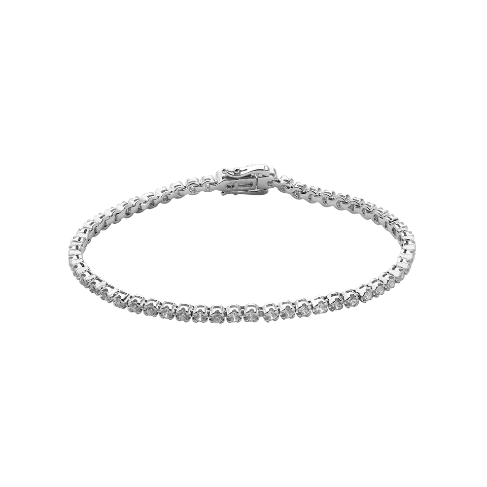 xenox-tennisarmband-925-sterlingsilber-mit-zirkonia-steinen-rhodiniert image 1