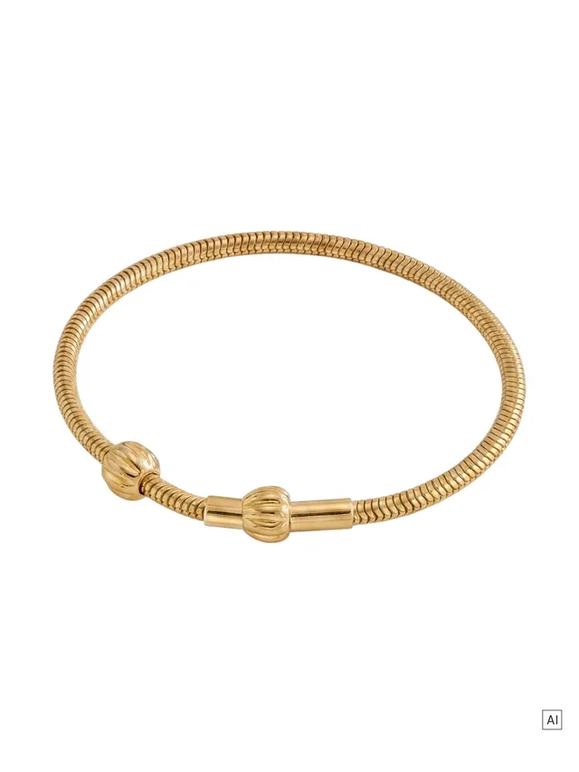purelei-lei-charm-armband-schlangenkette-armband-mit-pikake-verschluss image 1