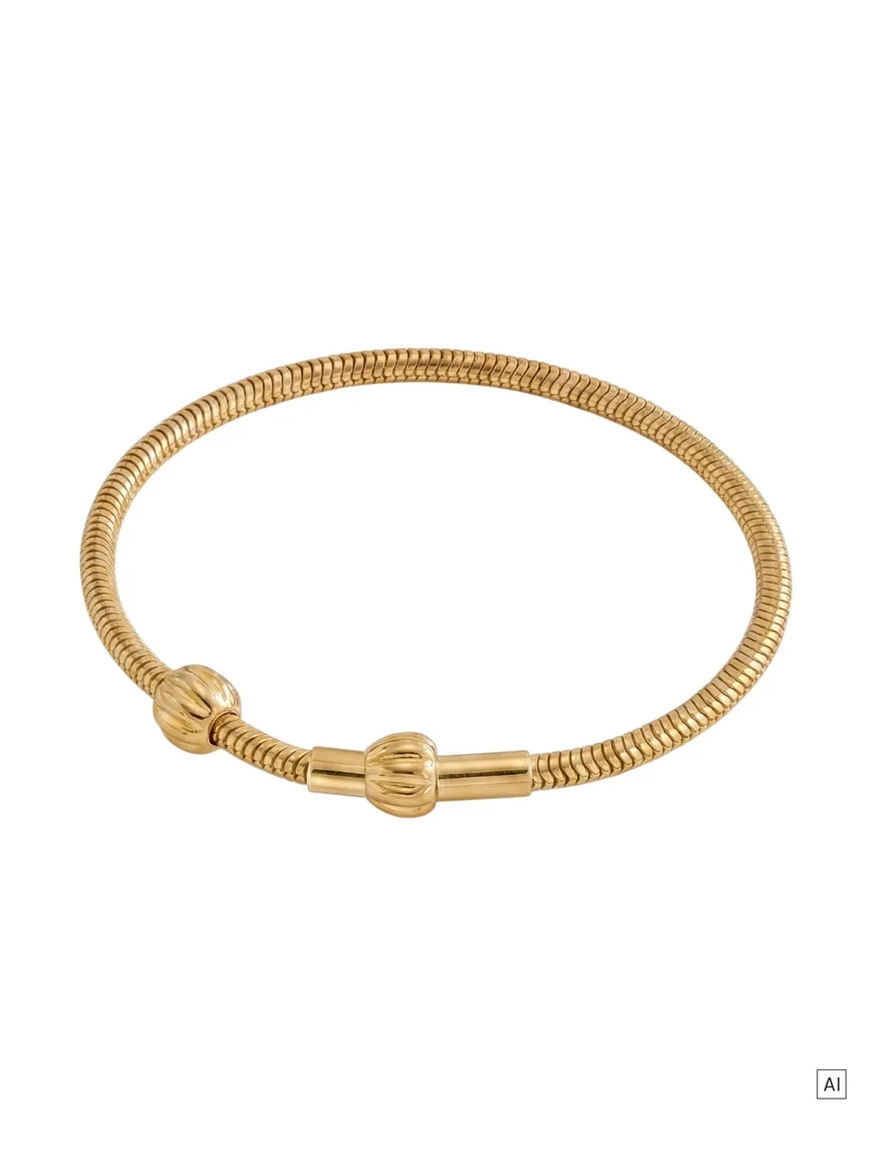 purelei-lei-charm-armband-schlangenkette-armband-mit-pikake-verschluss image 1
