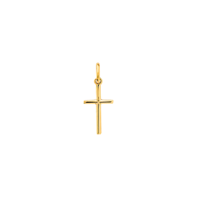 xenox-fine-kreuz-anh-nger-585-gelbgold-2 image 1