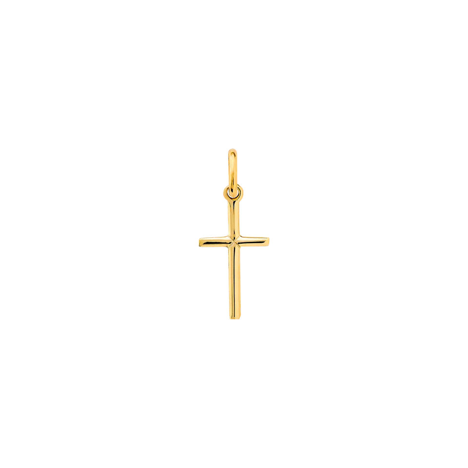 xenox-fine-kreuz-anh-nger-585-gelbgold-2 image 1