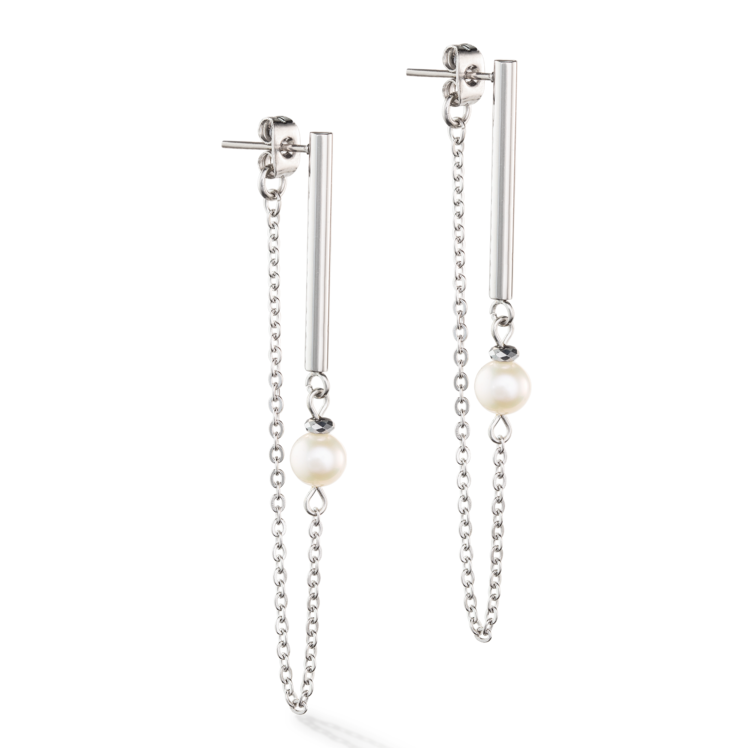 coeur-de-lion-solitaire-kettchen-ohrringe-s-wasserperle-silber image 2