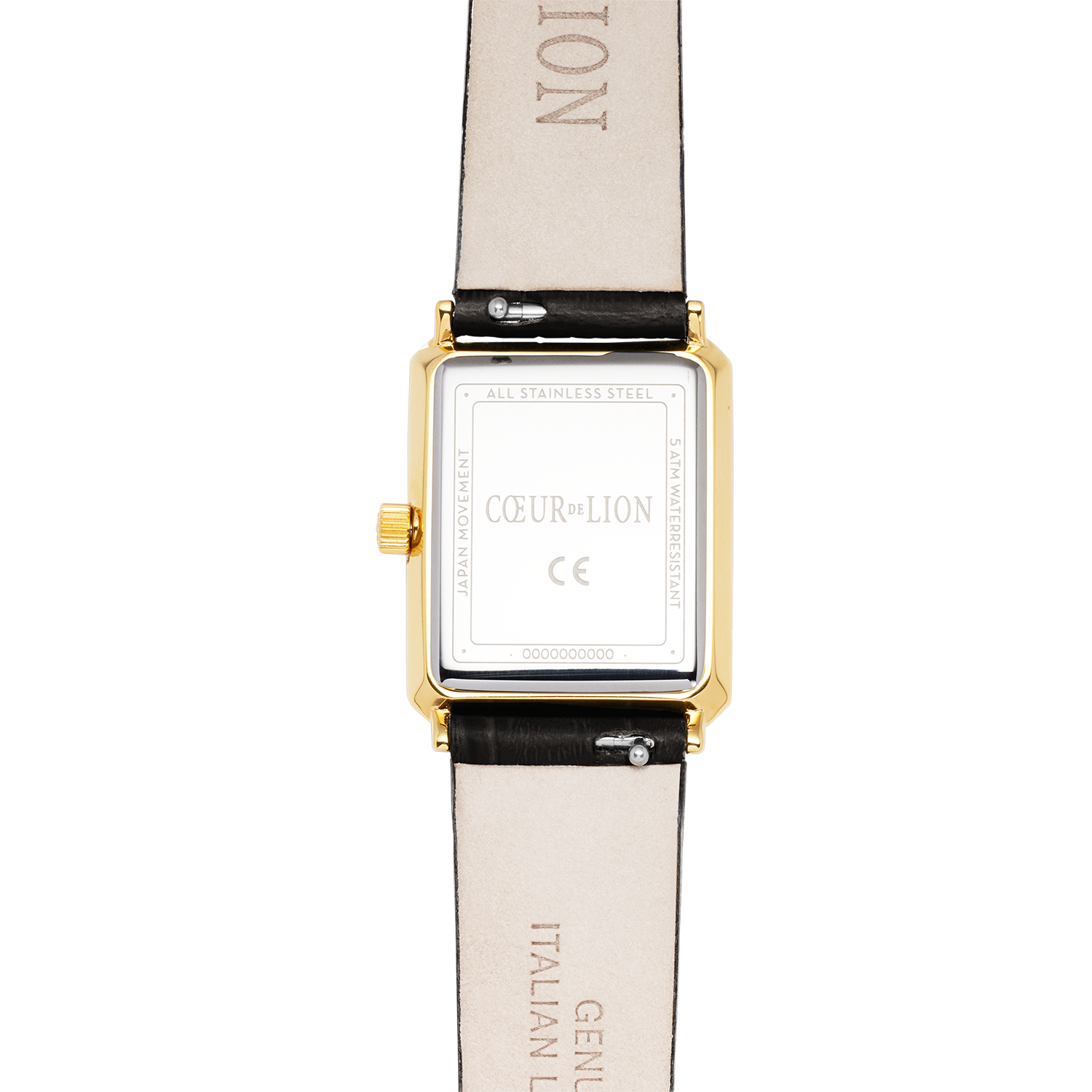 coeur-de-lion-iconic-waves-uhr-gold-leder-schwarz-wei image 5