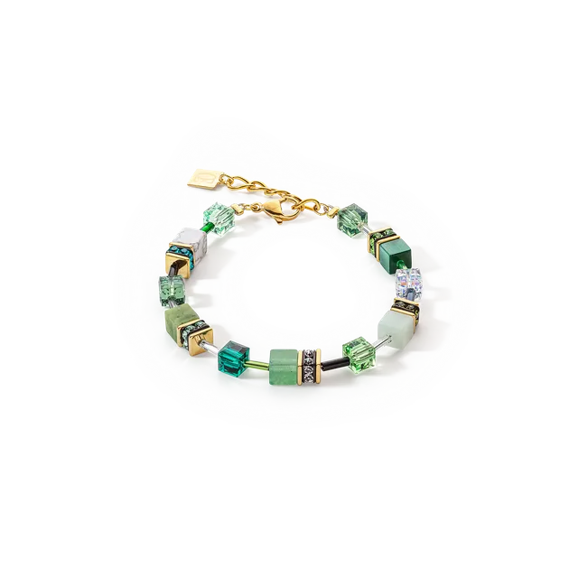 coeur-de-lion-geocube-iconic-precious-armband-gr-n-mit-aventurin image 1