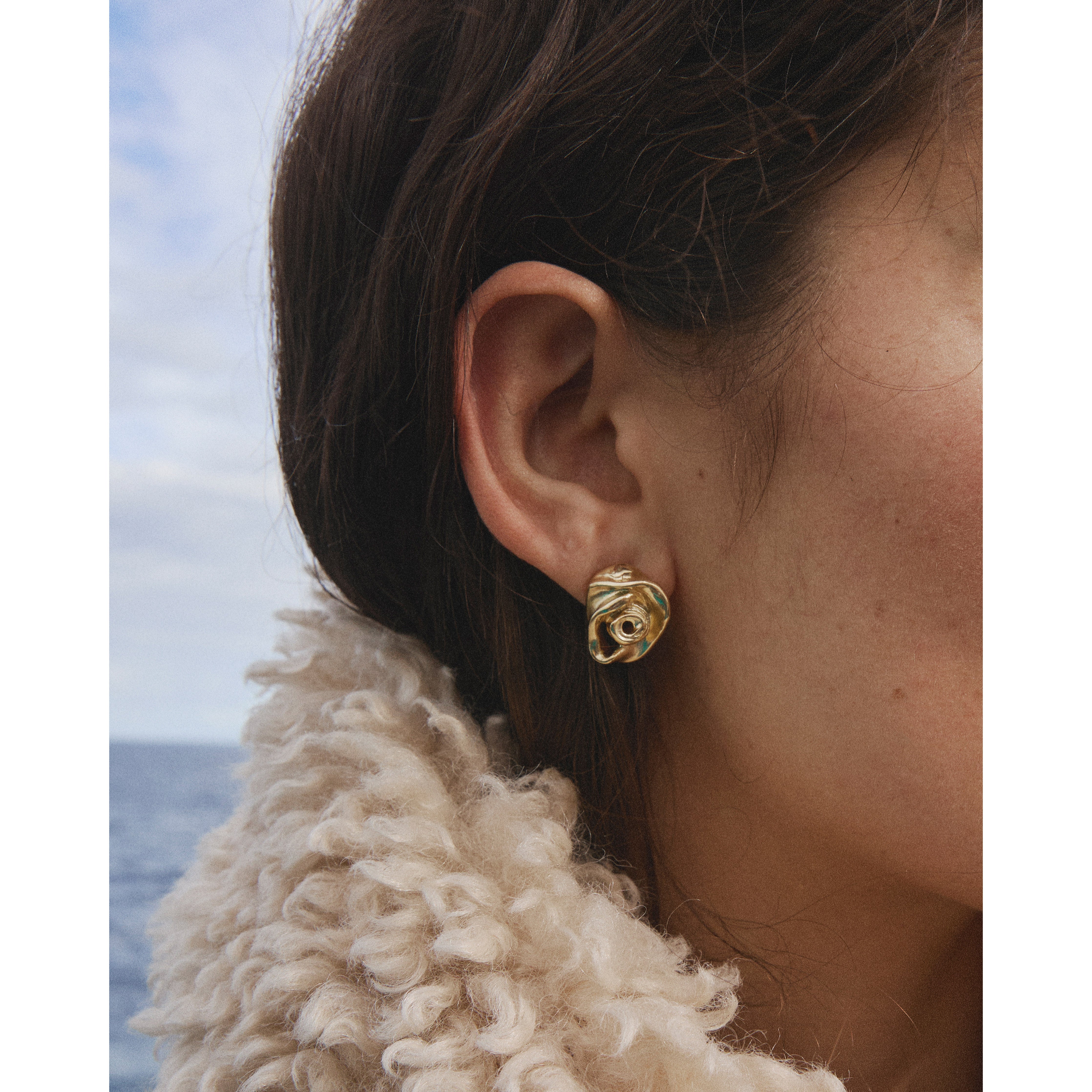 pilgrim-inner-ohrstecker-goldplattiert-rose-organisch image 5