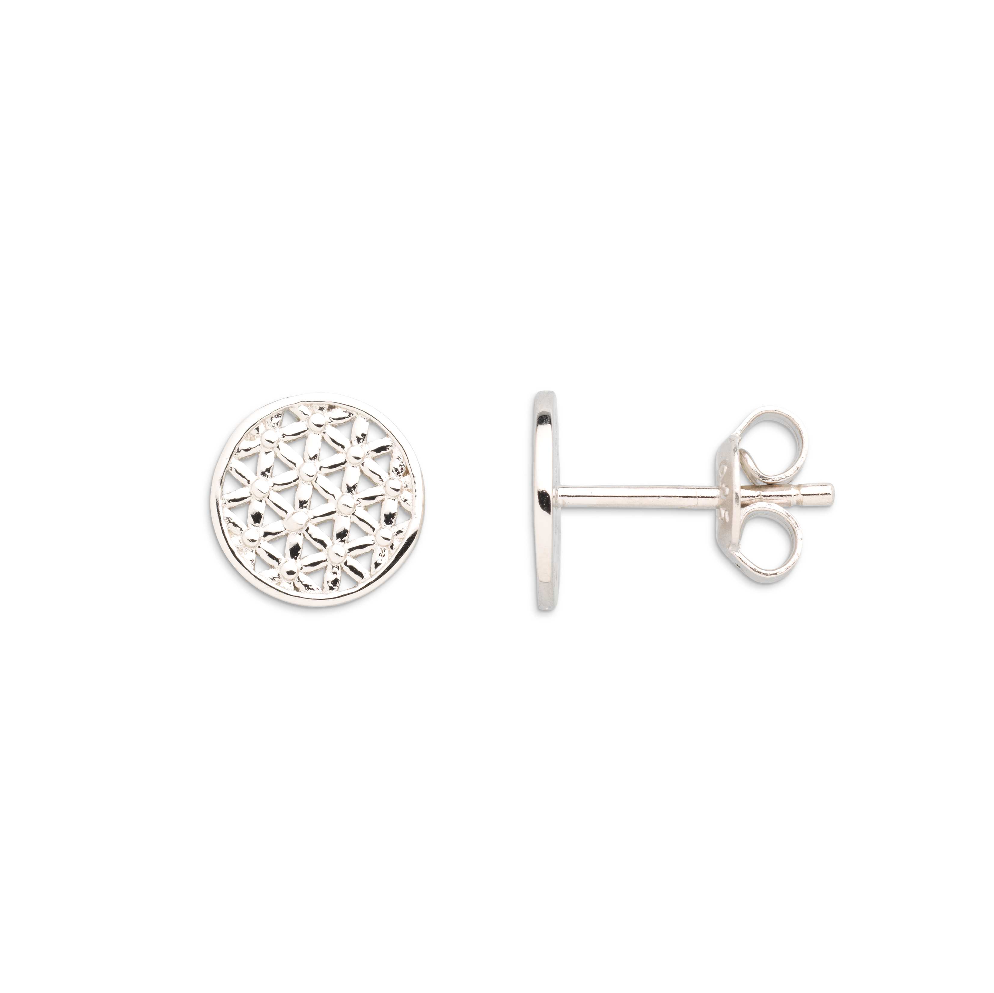 xenox-lebensblume-ohrringe-925-sterlingsilber-rhodiniert image 1