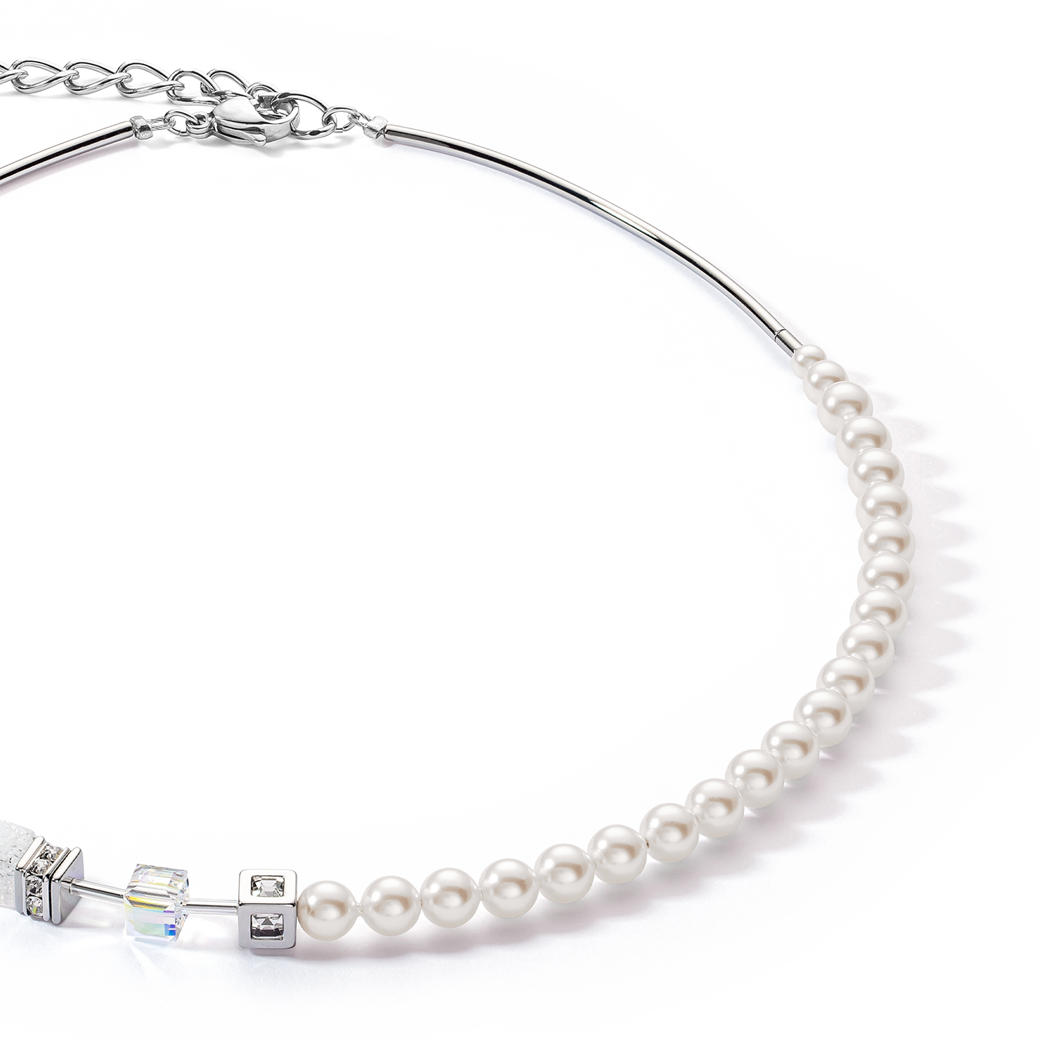 coeur-de-lion-geocube-precious-fusion-pearls-halskette-wei-silber image 2