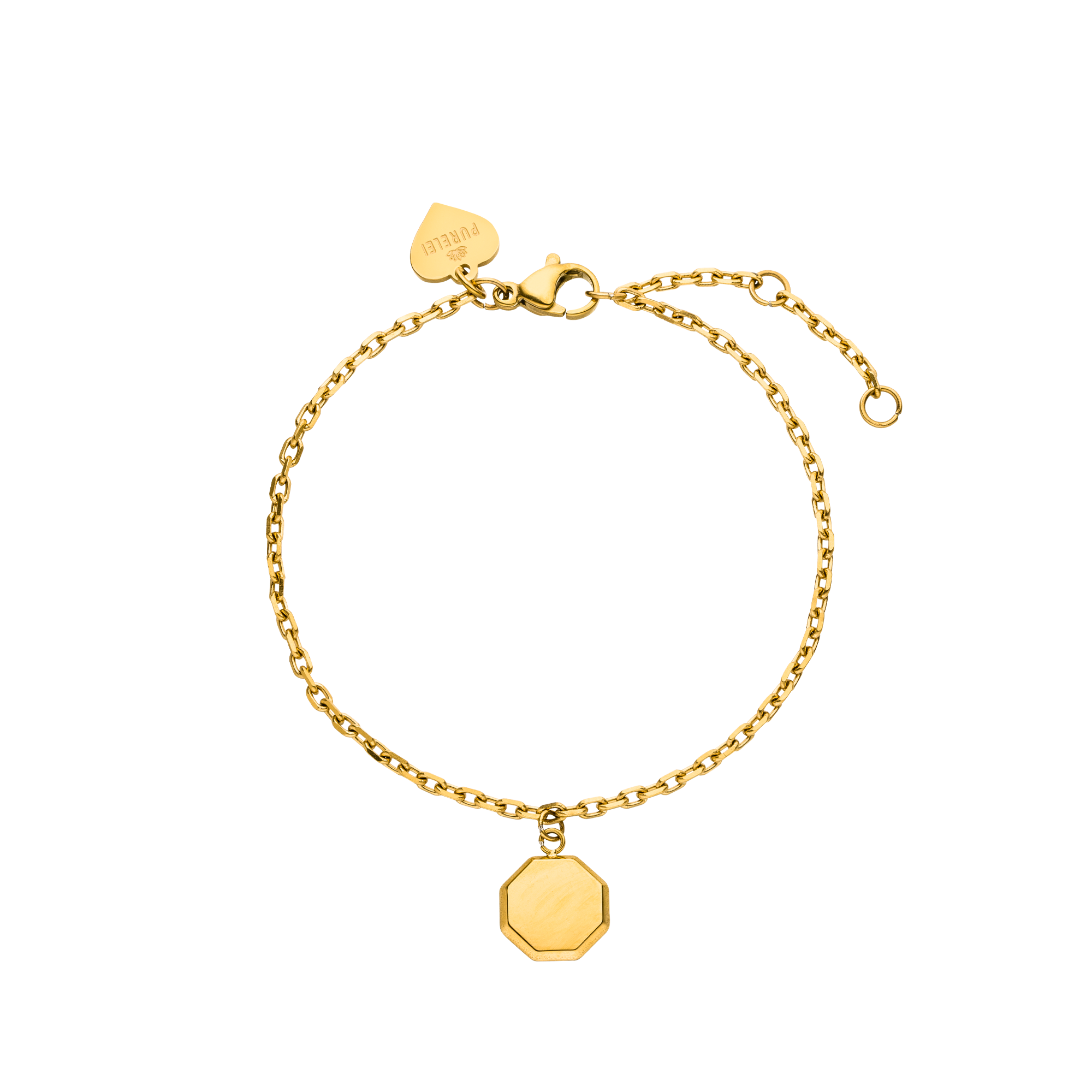 purelei-beloved-armband-gravierbar-achteck-anh-nger image 1