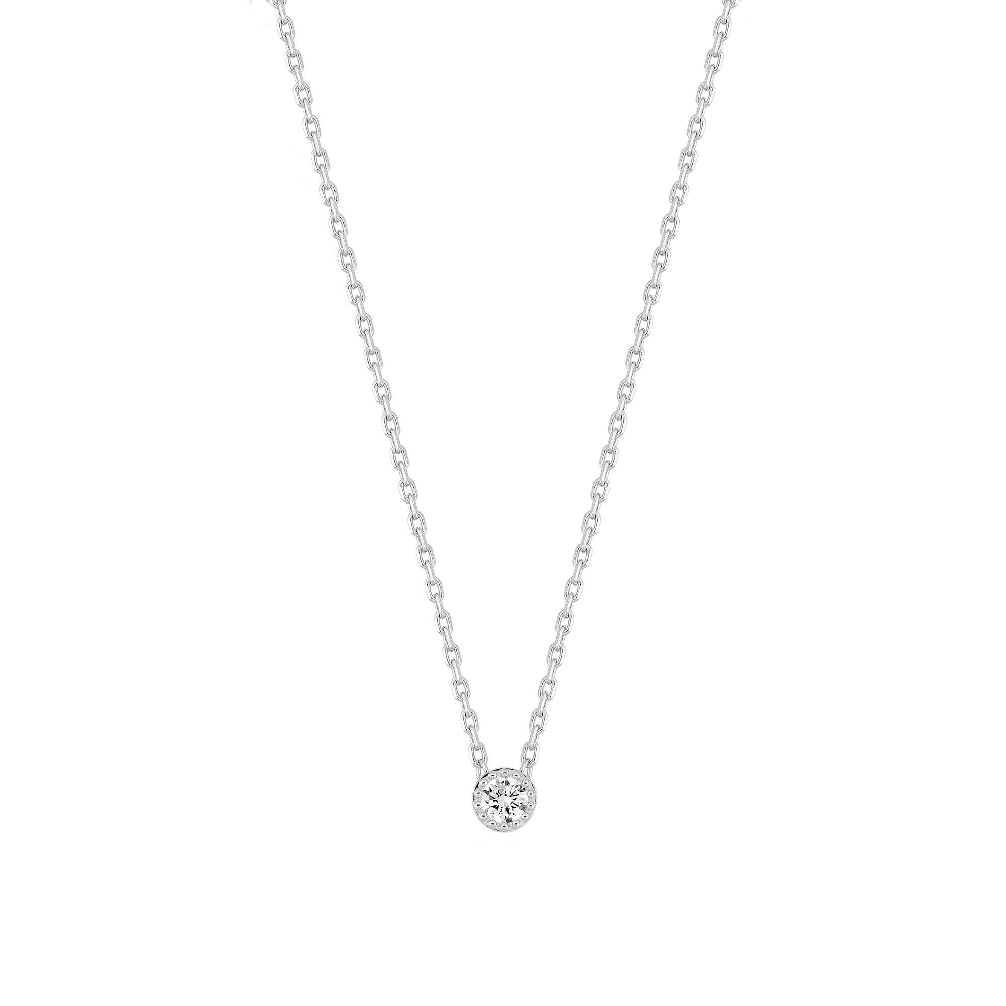 xenox-beaded-zarge-halskette-xl3006g-925-sterlingsilber-mit-lab-grown-diamonds image 2