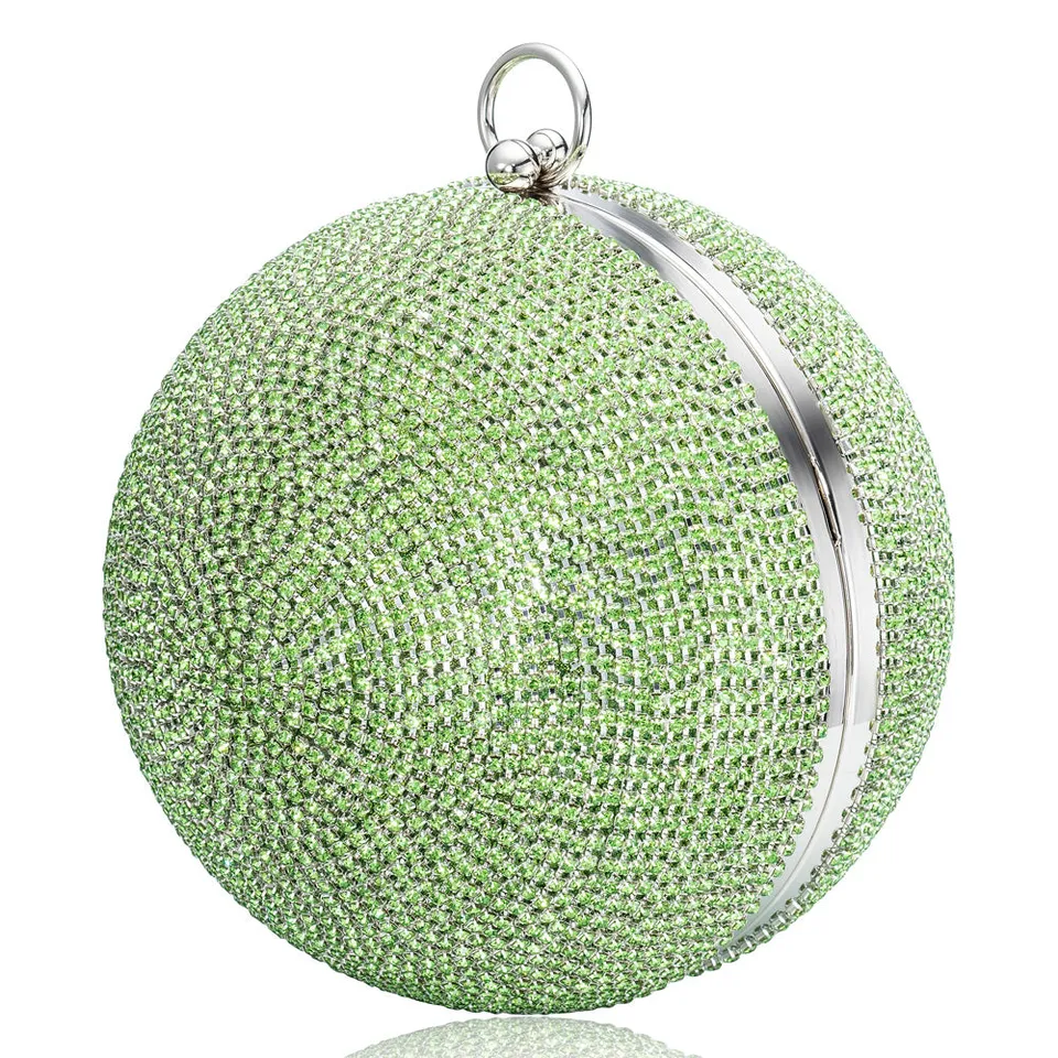 julie-julsen-disco-bag-handtasche-gr-n-kugel-clutch-mit-zirkonia image 1
