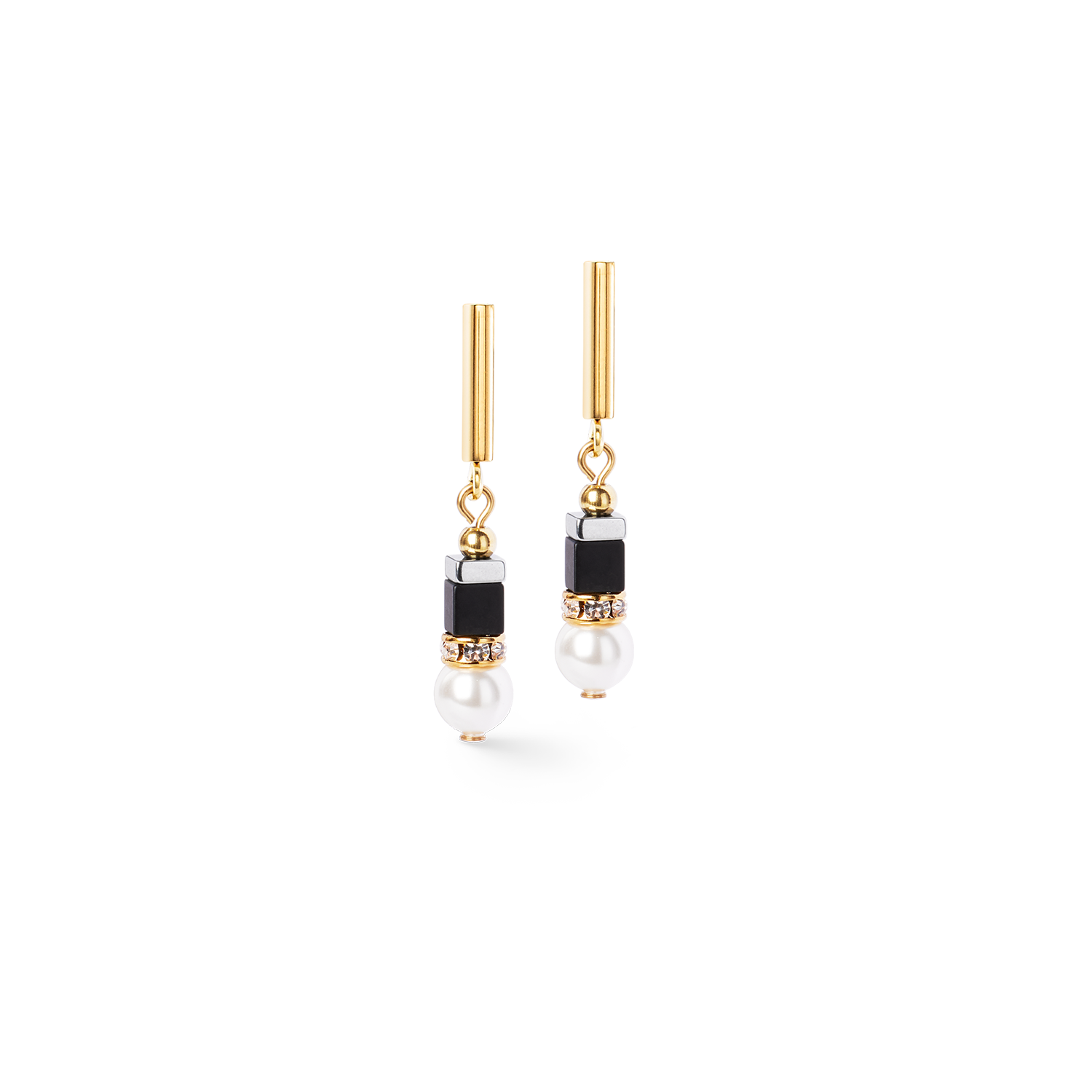 coeur-de-lion-precious-fusion-offset-ohrringe-black-pearl image 1