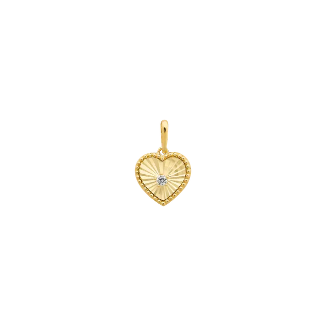 xenox-fine-herz-anh-nger-585-gelbgold-mit-zirkonia-xg14k0213g image 1