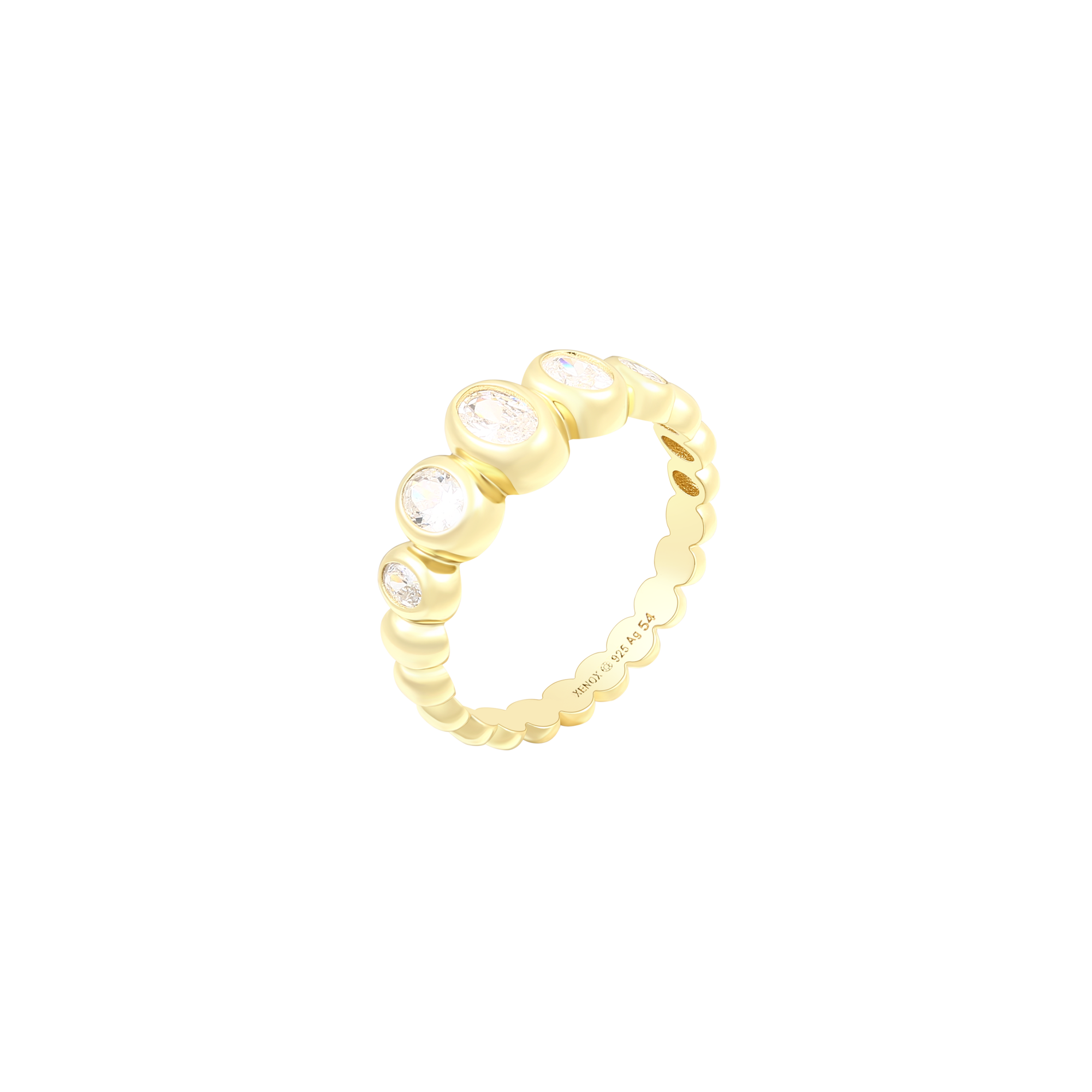 xenox-bubble-glow-ring-925-sterlingsilber-rhodiniert-xs92013-52 image 2