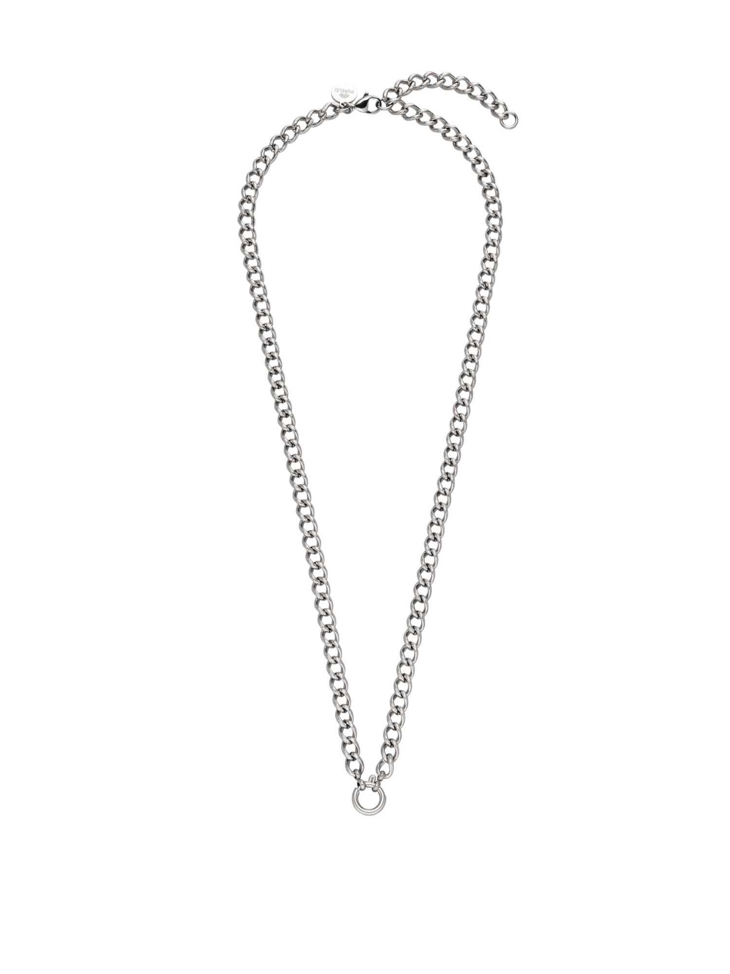 purelei-structure-charm-kette-edelstahl-charm-kette-mit-charm-ring-verstellbar image 5