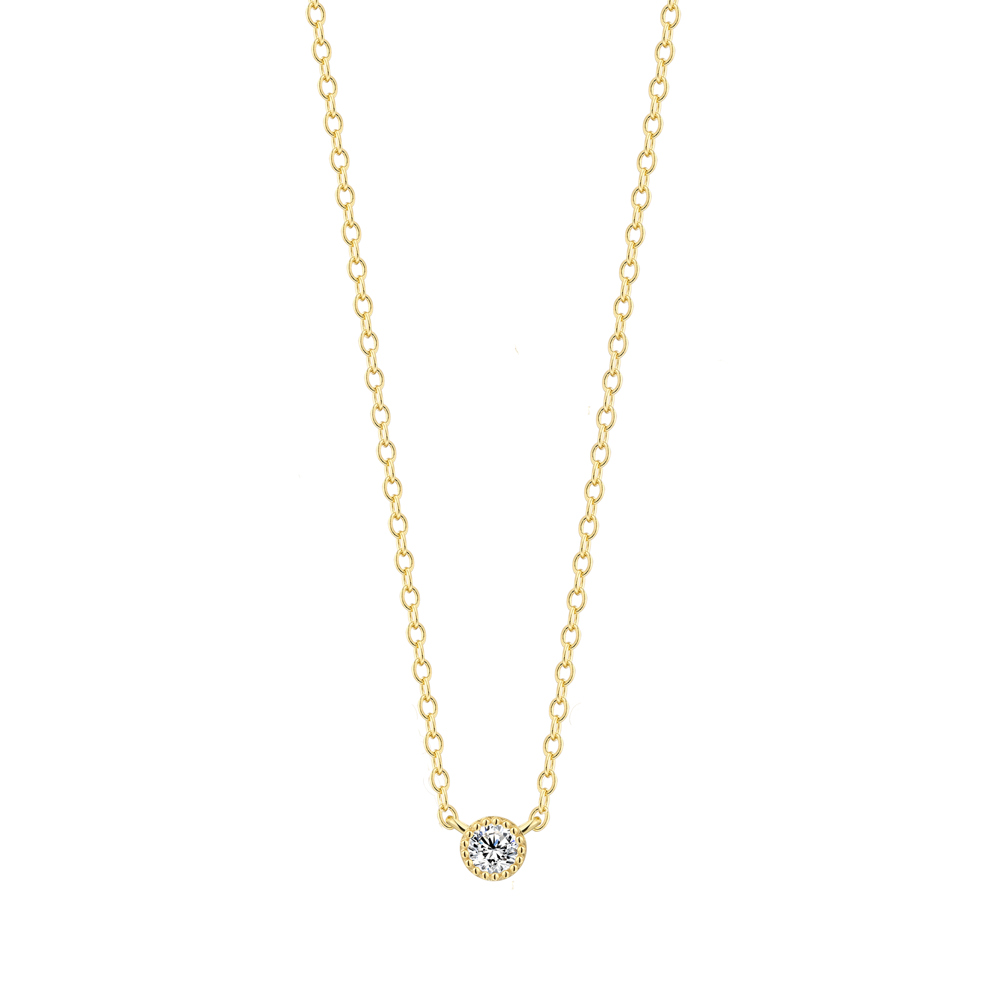xenox-pure-essentials-halskette-925-sterlingsilber-rhodiniert-zirkonia-solit-r image 2