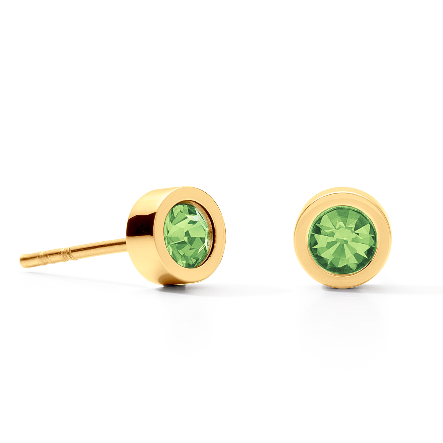 coeur-de-lion-sparkling-dot-ohrstecker-gold-gr-n-0-5-cm image 2