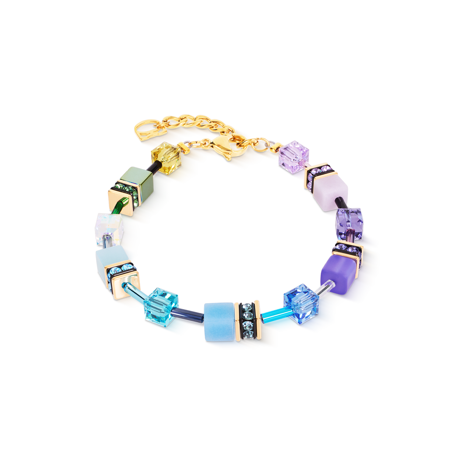 coeur-de-lion-geocube-iconic-armband-multicolor-boho-gold image 1