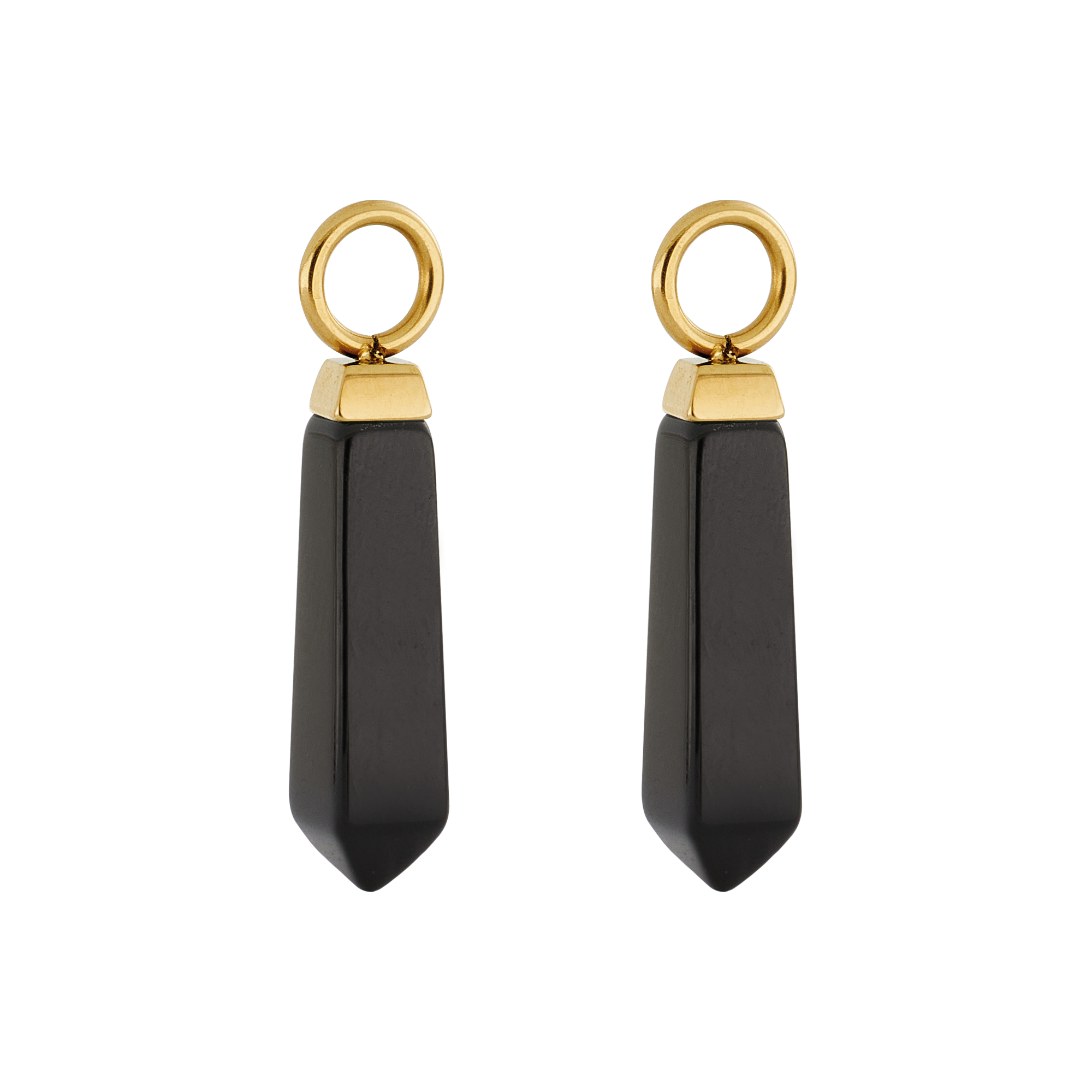 coeur-de-lion-ear-me-up-charm-obelisk-gold-schwarz image 2