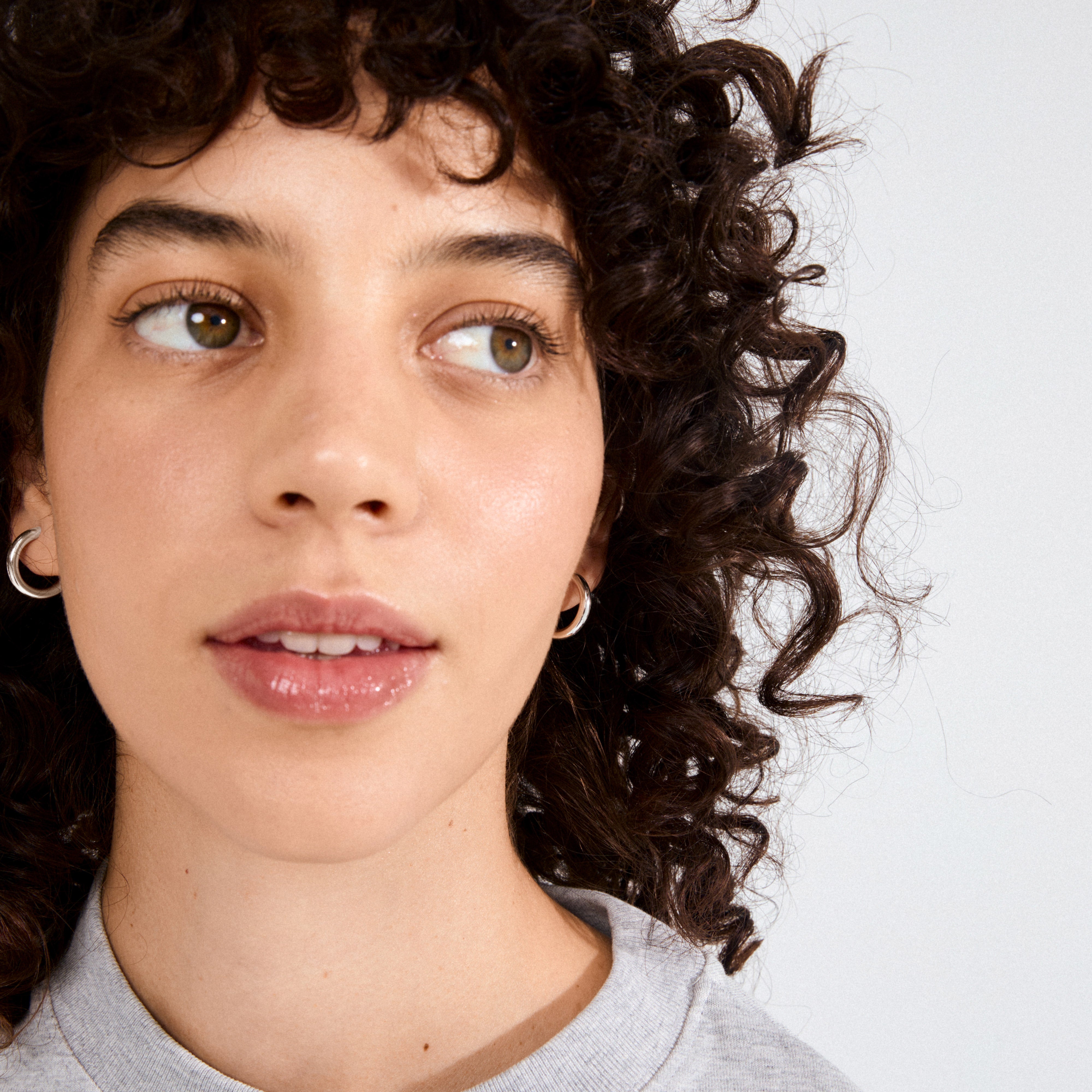 pilgrim-dolag-ohrringe-versilbert-chunky-half-hoops image 2