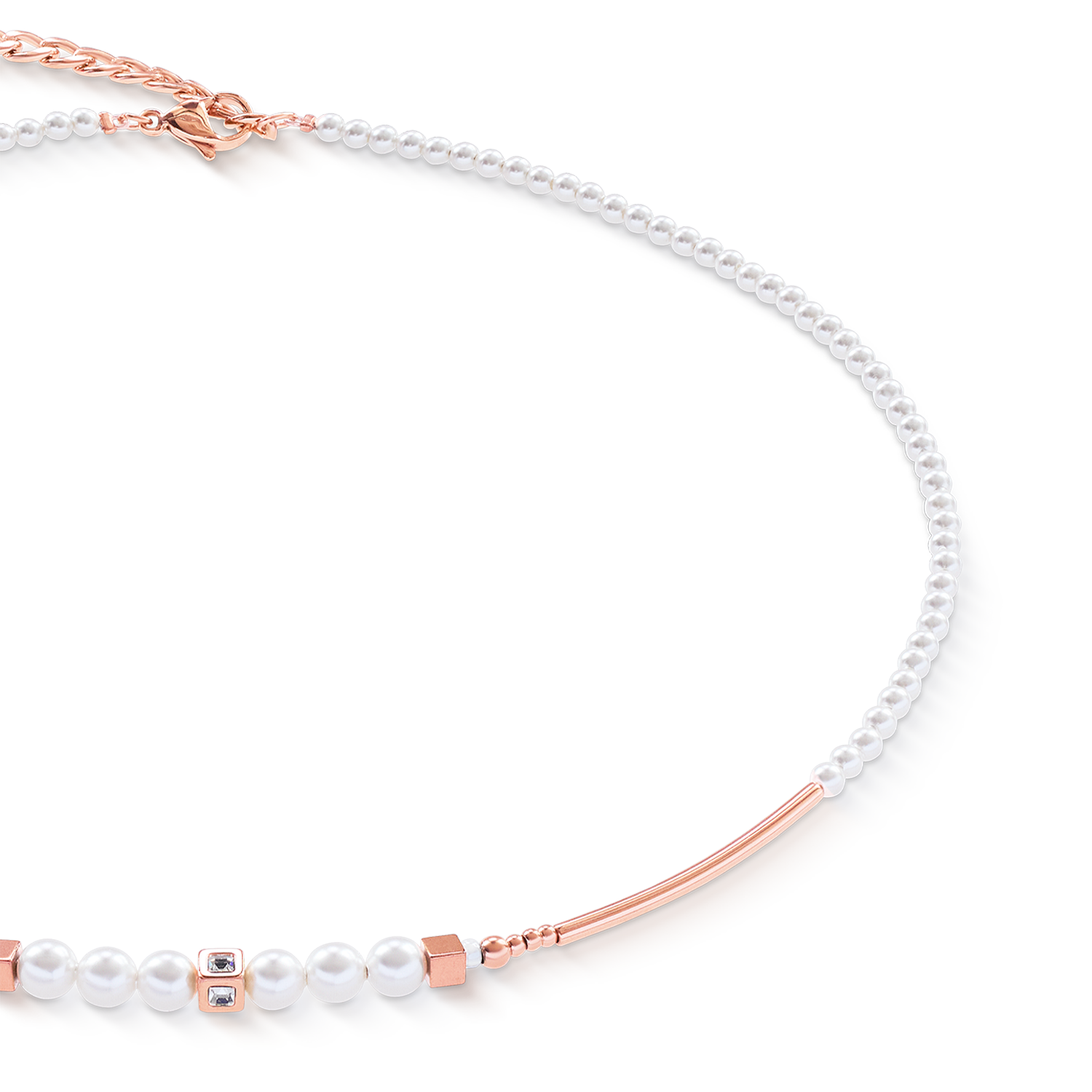 coeur-de-lion-shimmering-princess-pearls-halskette-ros-gold-wei-42-6-cm image 2