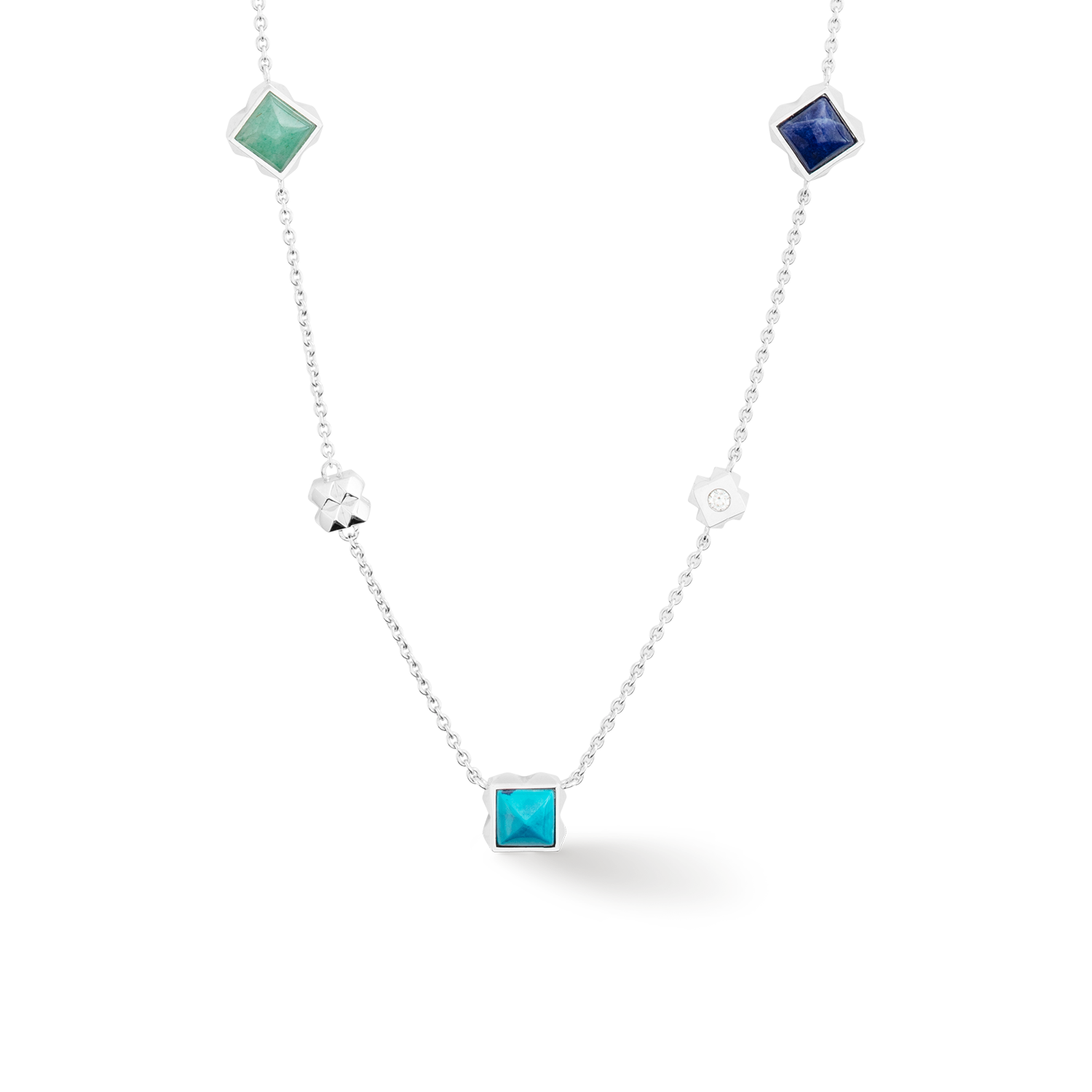 coeur-de-lion-station-collection-halskette-lang-silber-blau-fine-edition-60-cm image 3