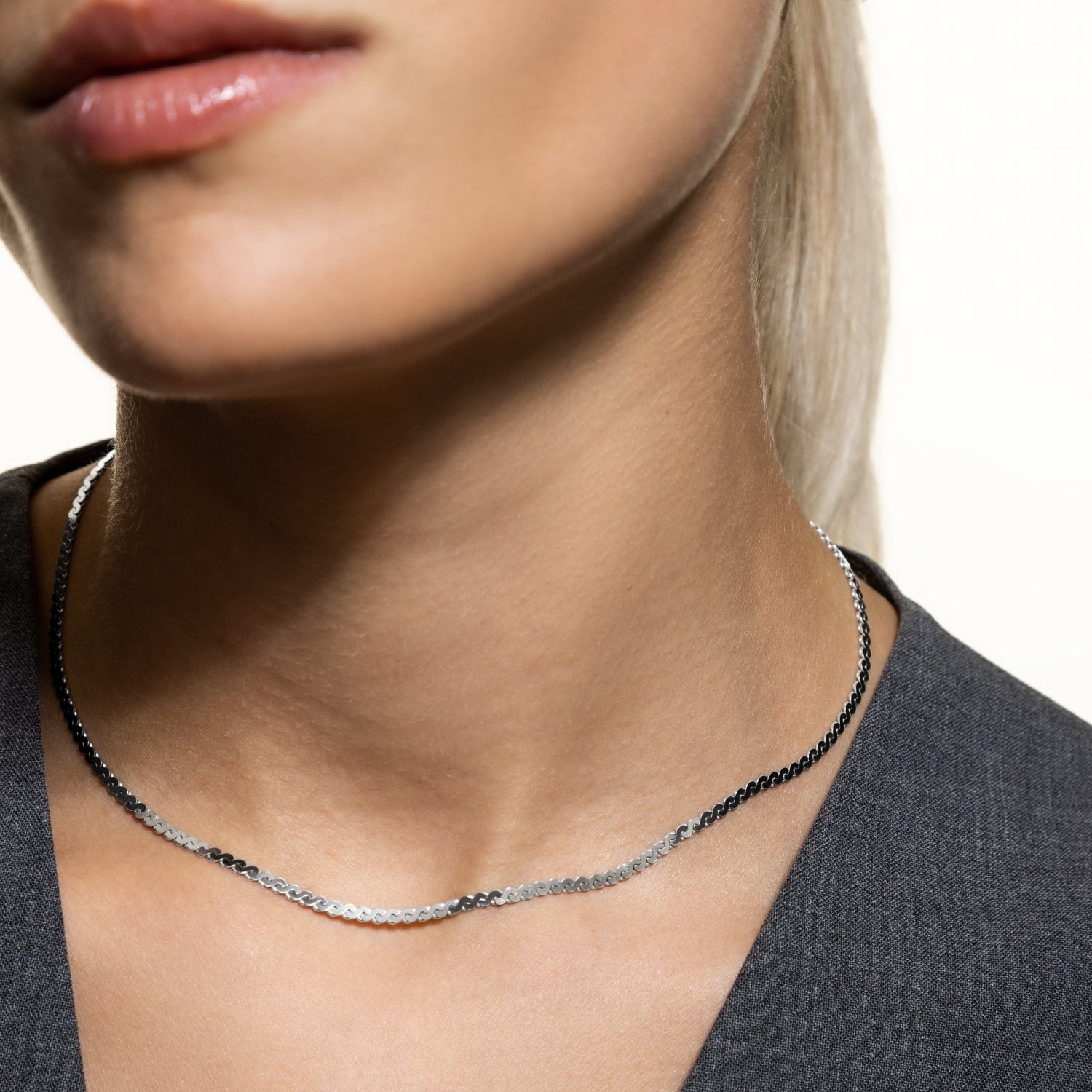 xenox-basic-halskette-925-sterlingsilber-rhodiniert-charm-kette image 5