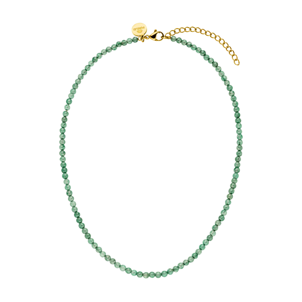 purelei-aventurin-kette-edelsteinperlen-gold-silber-ros-gold image 1