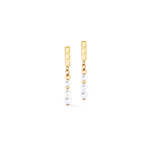 coeur-de-lion-ohrringe-princess-sunray-gold-braun image 1