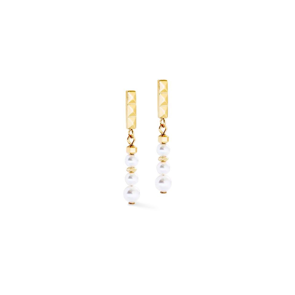 coeur-de-lion-ohrringe-princess-sunray-gold-braun image 1
