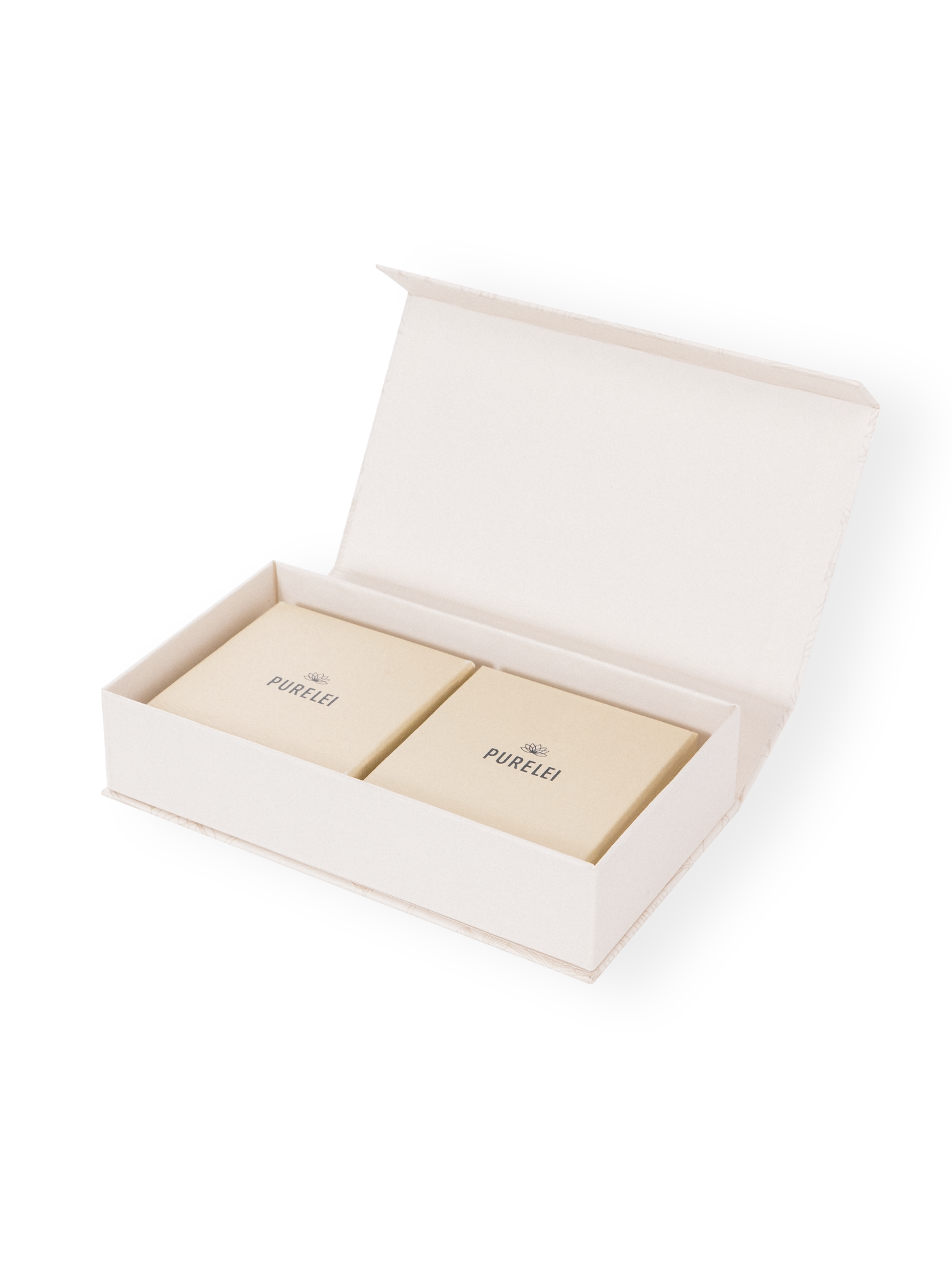 purelei-geschenkbox-mit-zwei-schmuckboxen-magnetbox-beige image 4