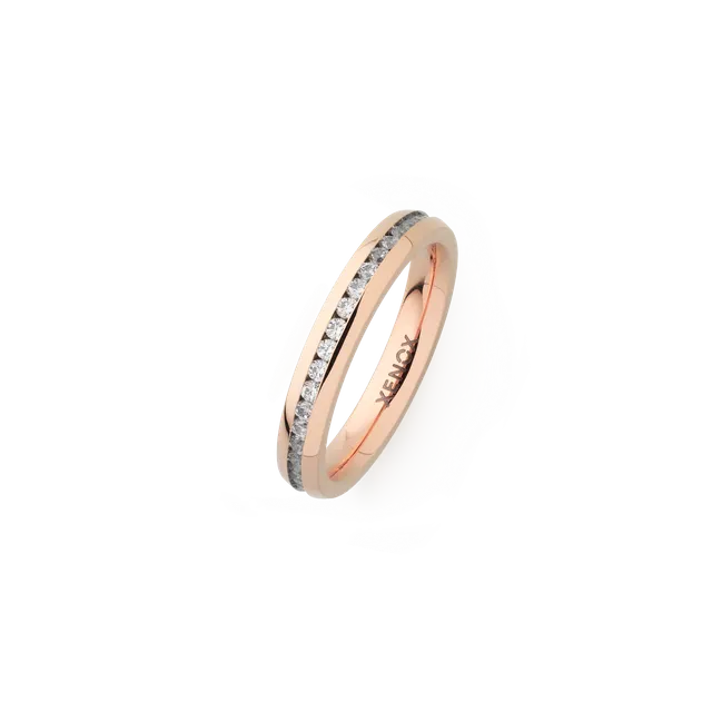 xenox-partnerring-x2302-48-edelstahl-ros-mit-zirkonia-reihe image 1