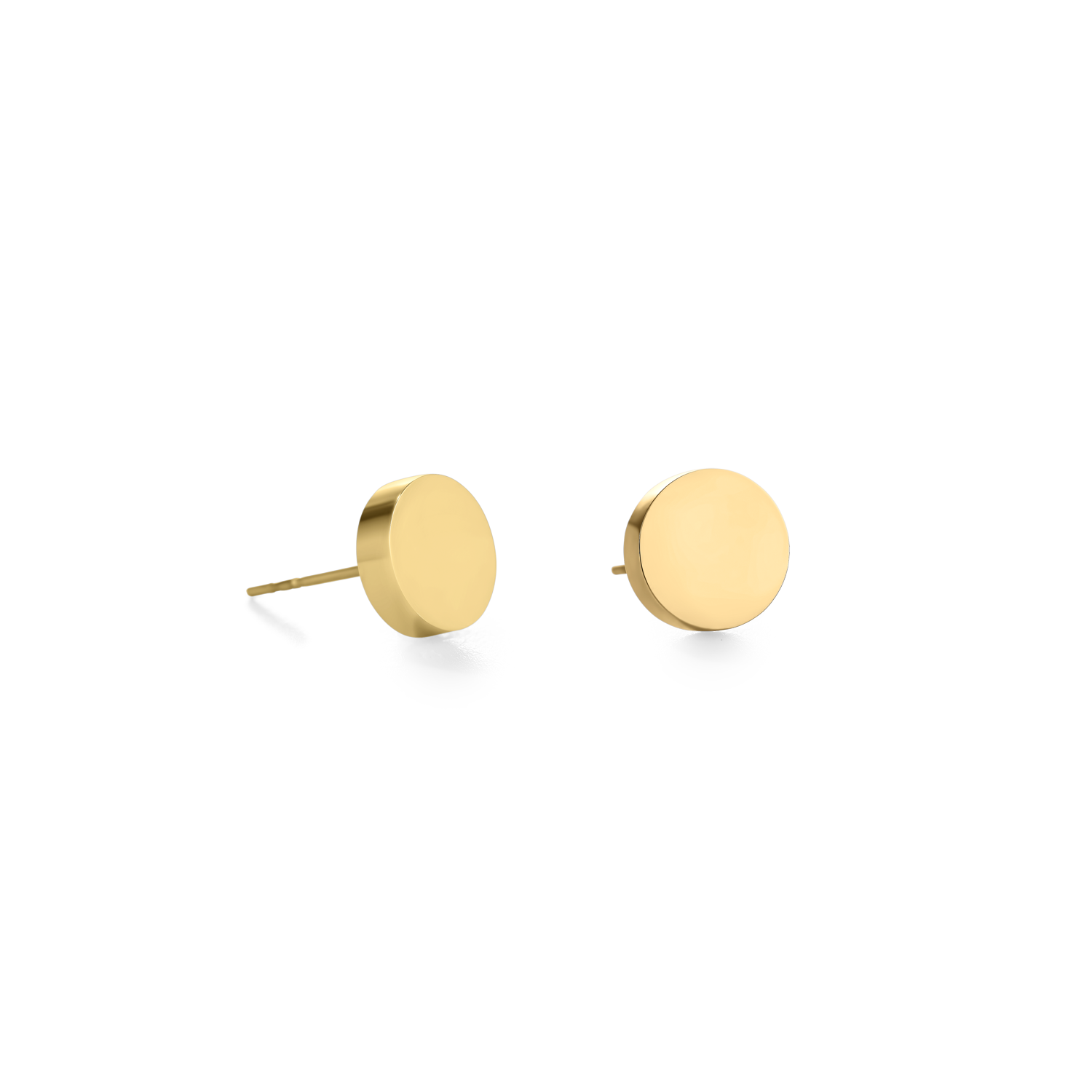 coeur-de-lion-ohrringe-rund-edelstahl-gold-0-8-cm image 1