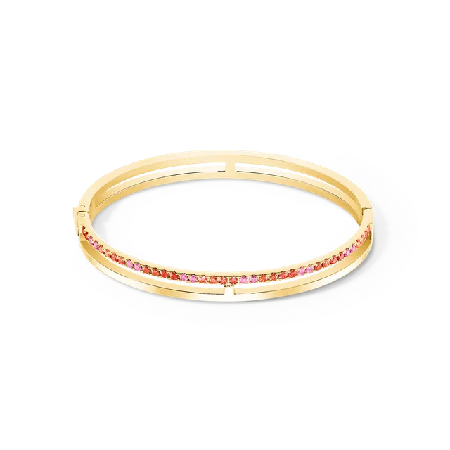 coeur-de-lion-eternal-unity-armreif-gold-rot image 1