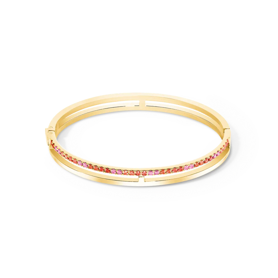 coeur-de-lion-eternal-unity-armreif-gold-rot image 1