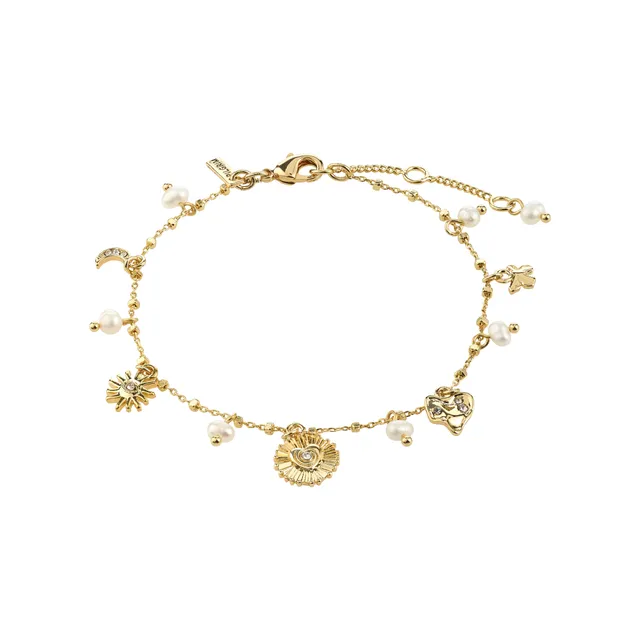 pilgrim-mylan-charm-armband-vergoldet-mit-sonne-mond-herz-und-kristallen image 1