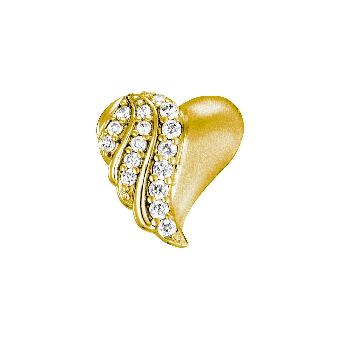 julie-julsen-ohrstecker-heart-silber-vergoldet-mit-32-wei-en-zirkonia image 3