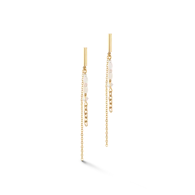coeur-de-lion-brilliant-square-layer-ohrringe-gold-stab-mit-perlmutt image 1