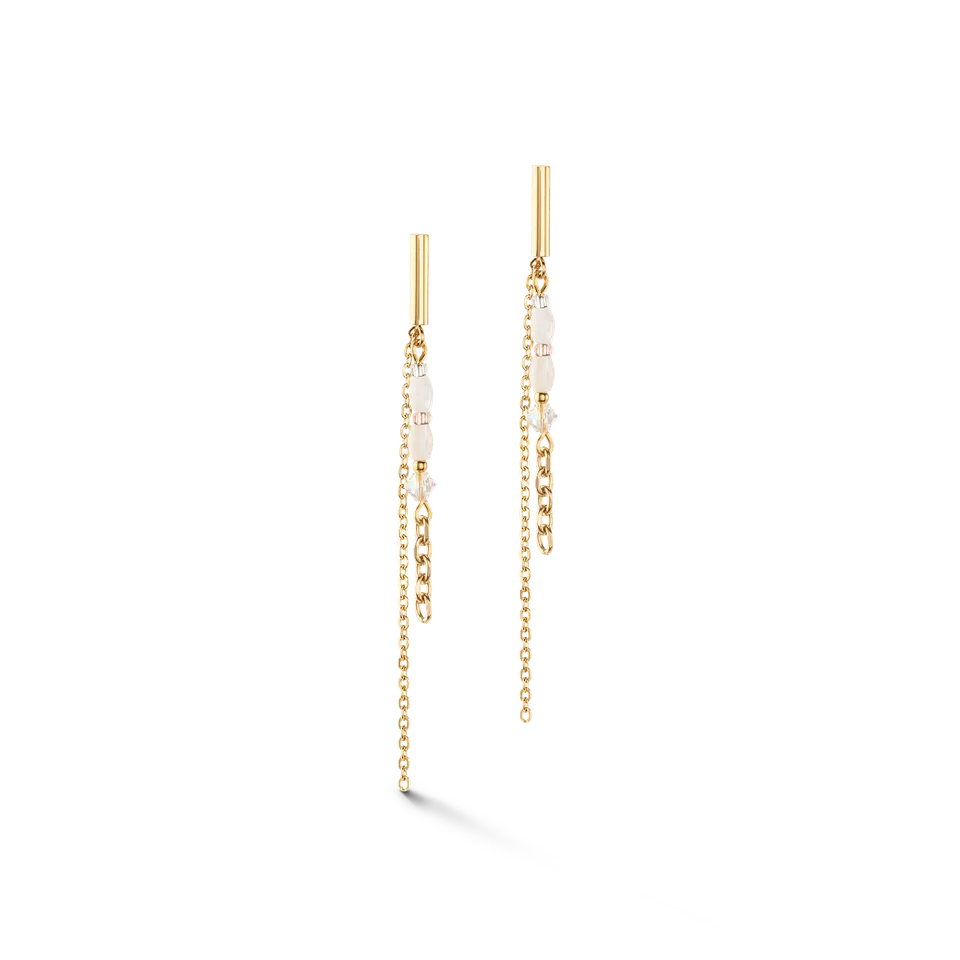 coeur-de-lion-brilliant-square-layer-ohrringe-gold-stab-mit-perlmutt image 1