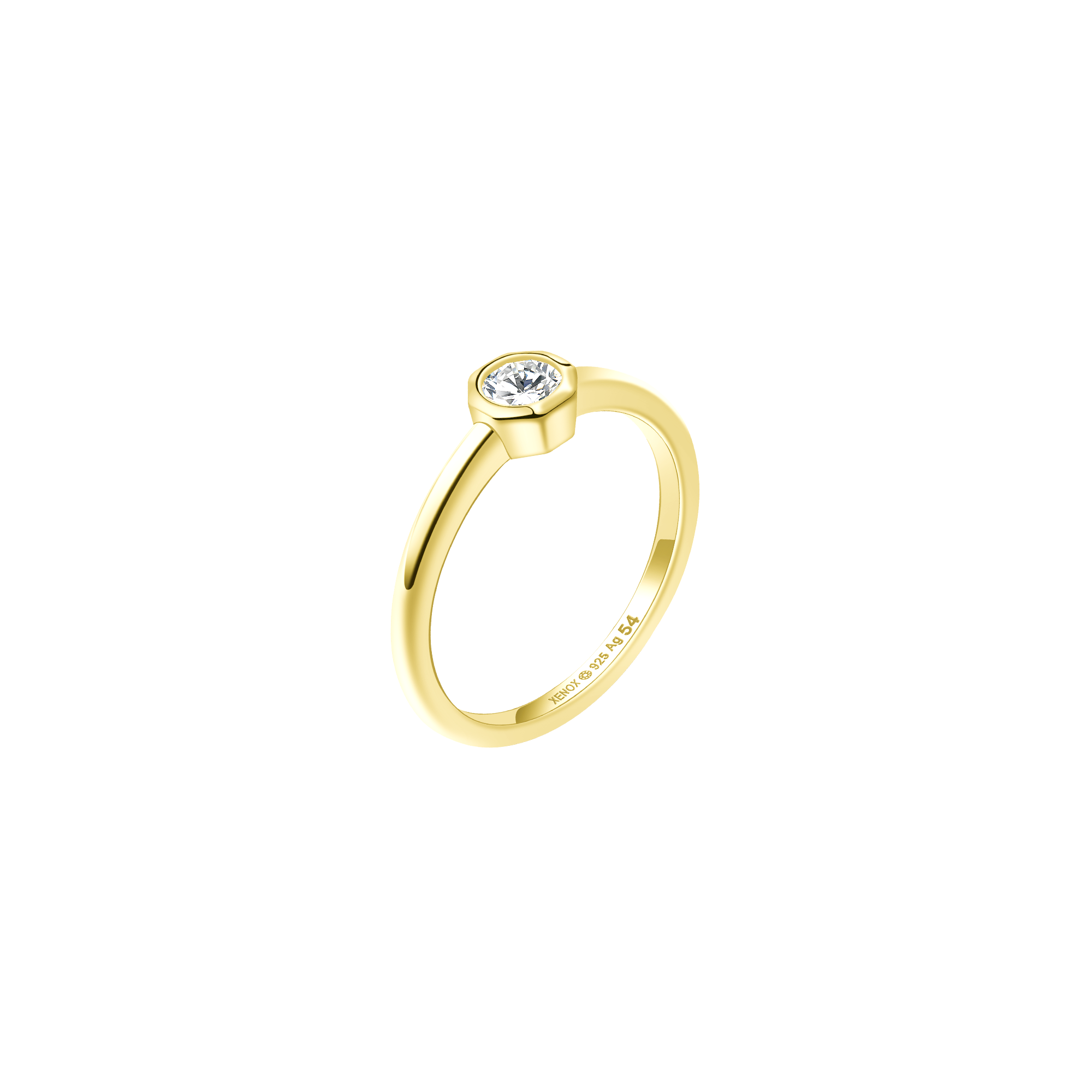 xenox-pure-essentials-ring-925-sterlingsilber-rhodiniert-mit-zirkonia-3 image 2