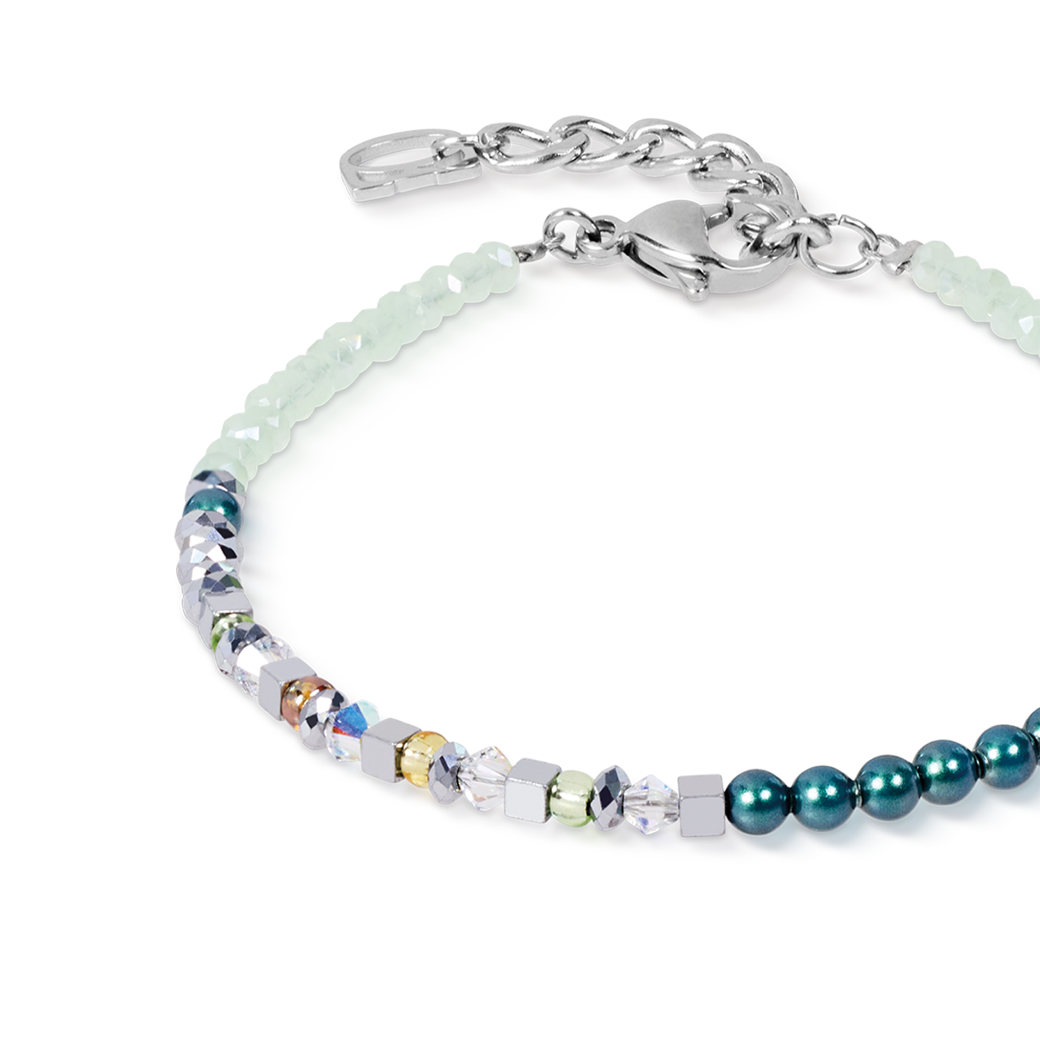 coeur-de-lion-armband-fusion-offset-graphic-gr-n-petrol-3-mm image 2