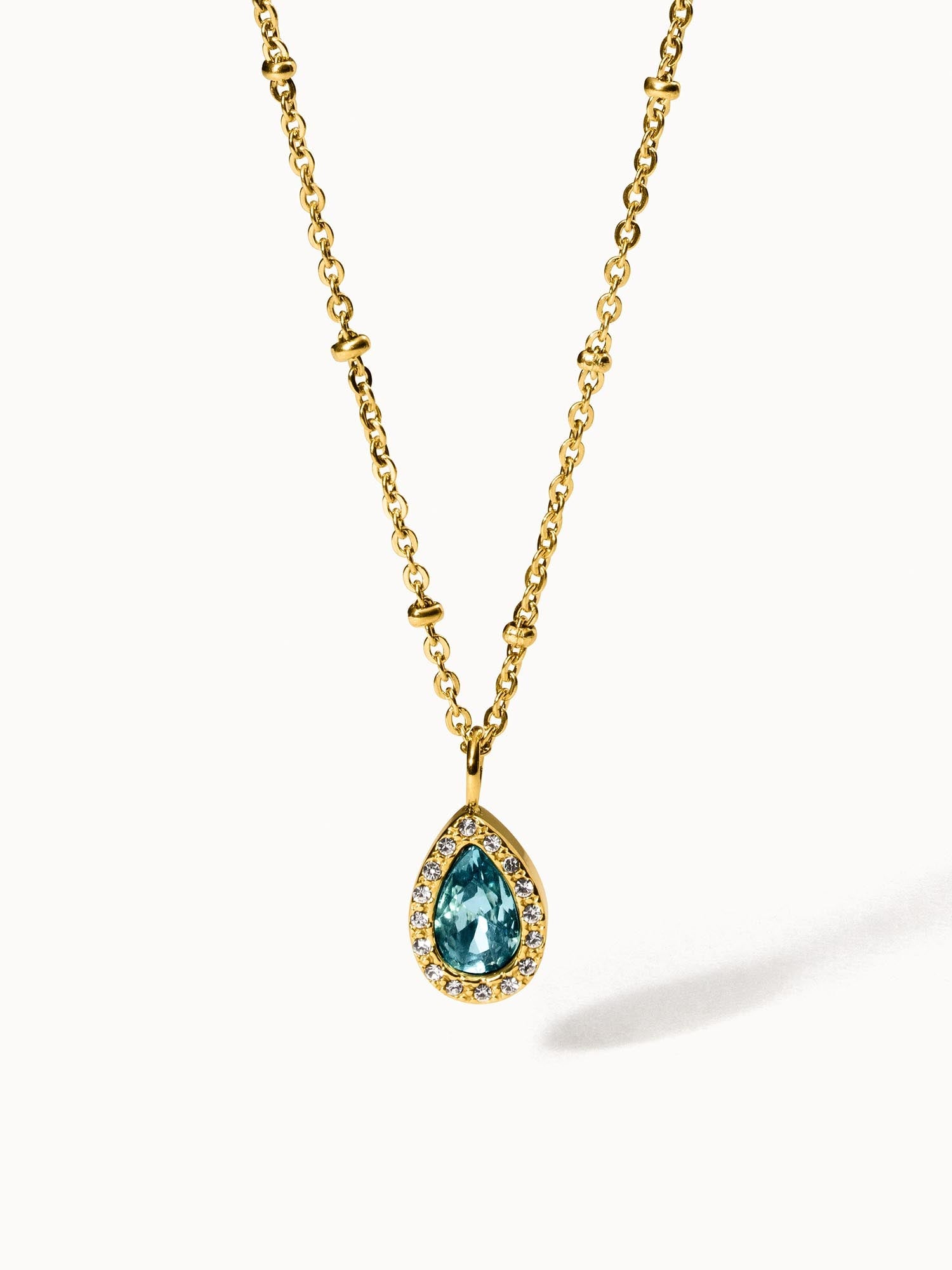 purelei-bellezza-kette-vintage-mit-blauem-tropfen-stein-verstellbar-50-55-cm image 4