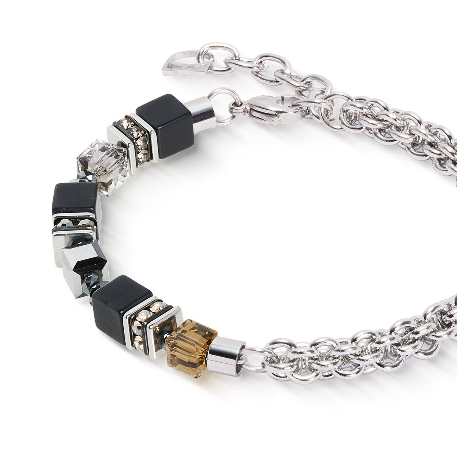 coeur-de-lion-geocube-fusion-winter-armband-silber-schwarz image 2