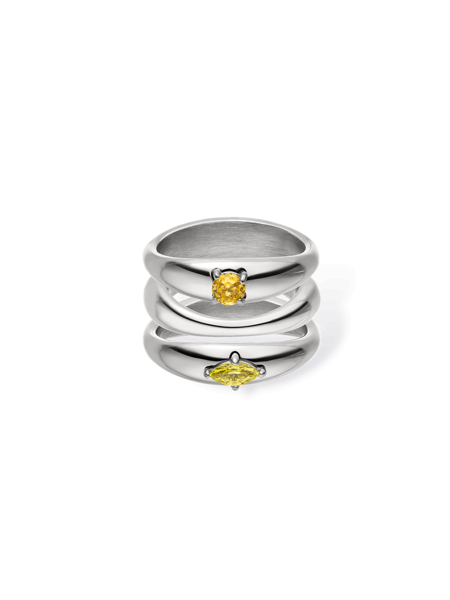 purelei-soft-curve-ring-set-3er-stapel-ring-set-mit-farbsteinen image 7