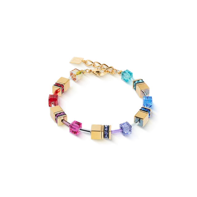coeur-de-lion-geocube-iconic-metallic-armband-rainbow-gold image 1