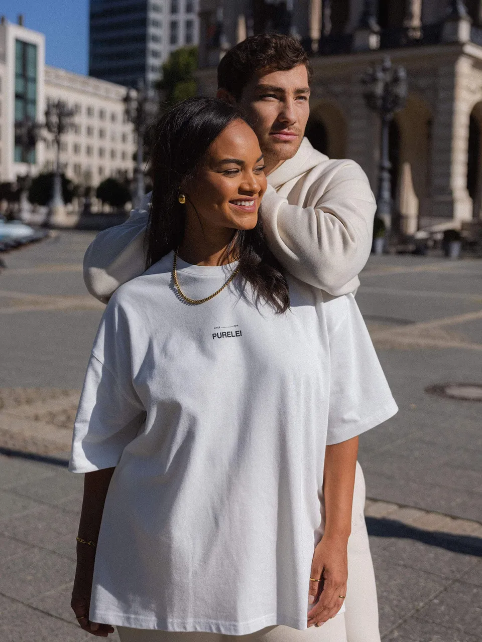 purelei-feeling-pure-t-shirt-white-connect-oversized-aus-baumwolle image 1