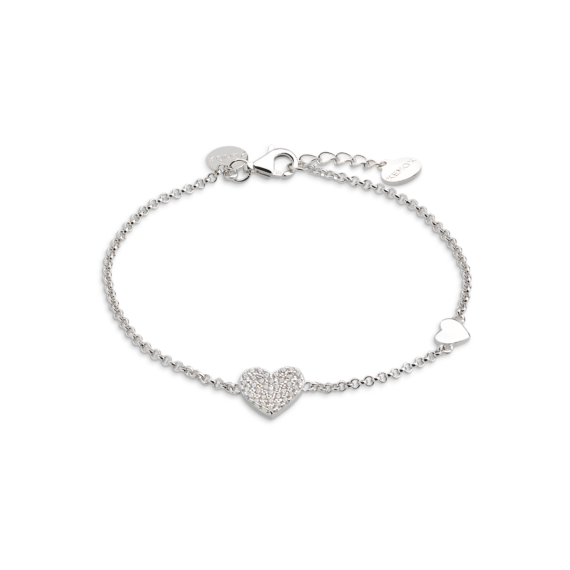 xenox-love-story-armband-925-sterlingsilber-rhodiniert image 1