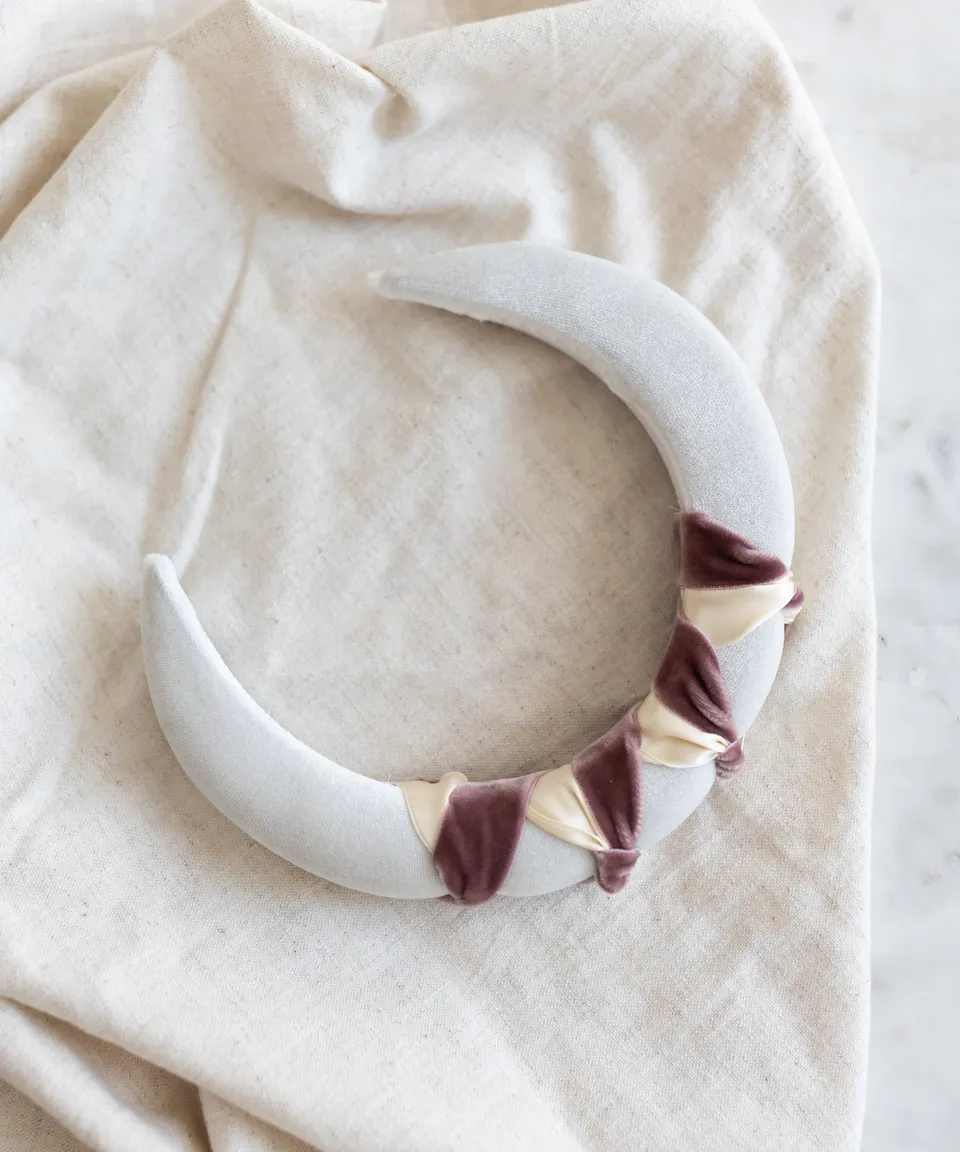 wald-berlin-headband-knot-white-samt-haarband-one-size image 1