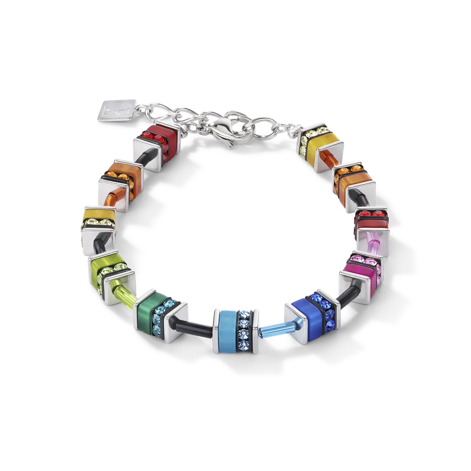 coeur-de-lion-geocube-armband-classic-polaris-strass-multicolor image 1